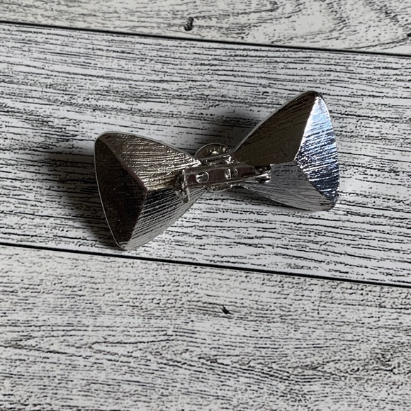 Mid Century 3 Piece Faceted Glass Crystal Jewelry Lot - Necklace Bracelet & Pin - Picture 6 of 6